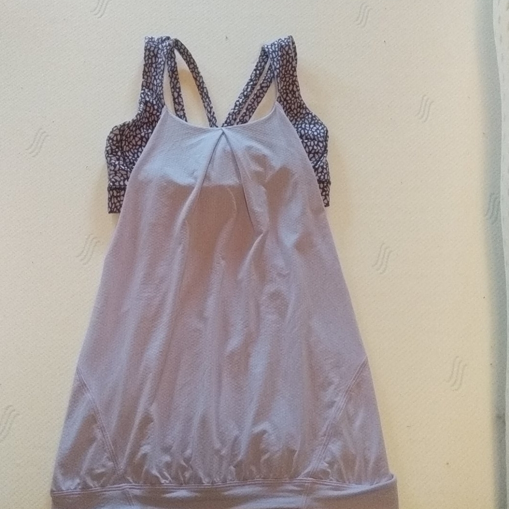 Lululemon Nouveau Tank Miss Mosaic Lilac Size 6